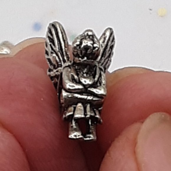 Fairies Set Of 5 Tibetan Silver Alloy Beads For European Style Charm Bracelets - Picture 2 of 13